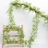 Simulated Flower Vine Plant Artificial Ivy Vines Kit with Green Leaves Fake Hanging Plants Silk Garland for Home Wall Wedding