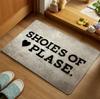 Welcome Mat Funny "Get Naked" Quote Area Rug Non Slip Washable Floor Carpet for Living Room Bedroom Bathroom Home Decoration