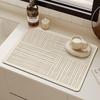 Kitchen Countertop Simple Dish Drying Draining Mat Non-slip Aesthetic Absorbent Drainer Mat Ideal Kitchen Desktop Accessories