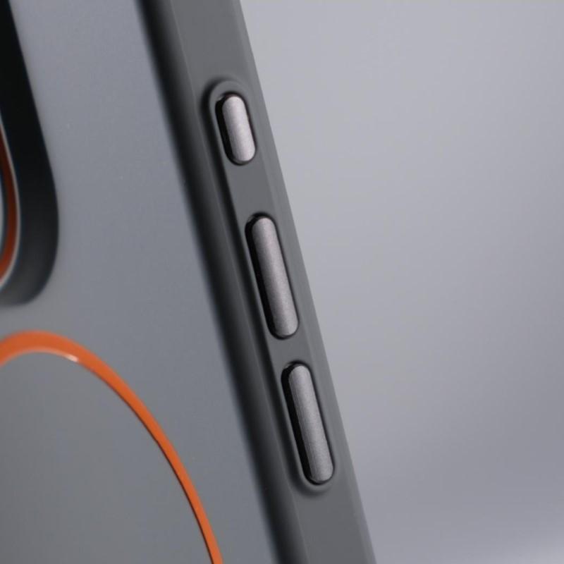 Ultrathin Simple Magsafe Phone Case for iPhone 16 15 14 Plus 13 12 Pro Max Matte Hit Color Lens Wireless Charging Hard PC Cover