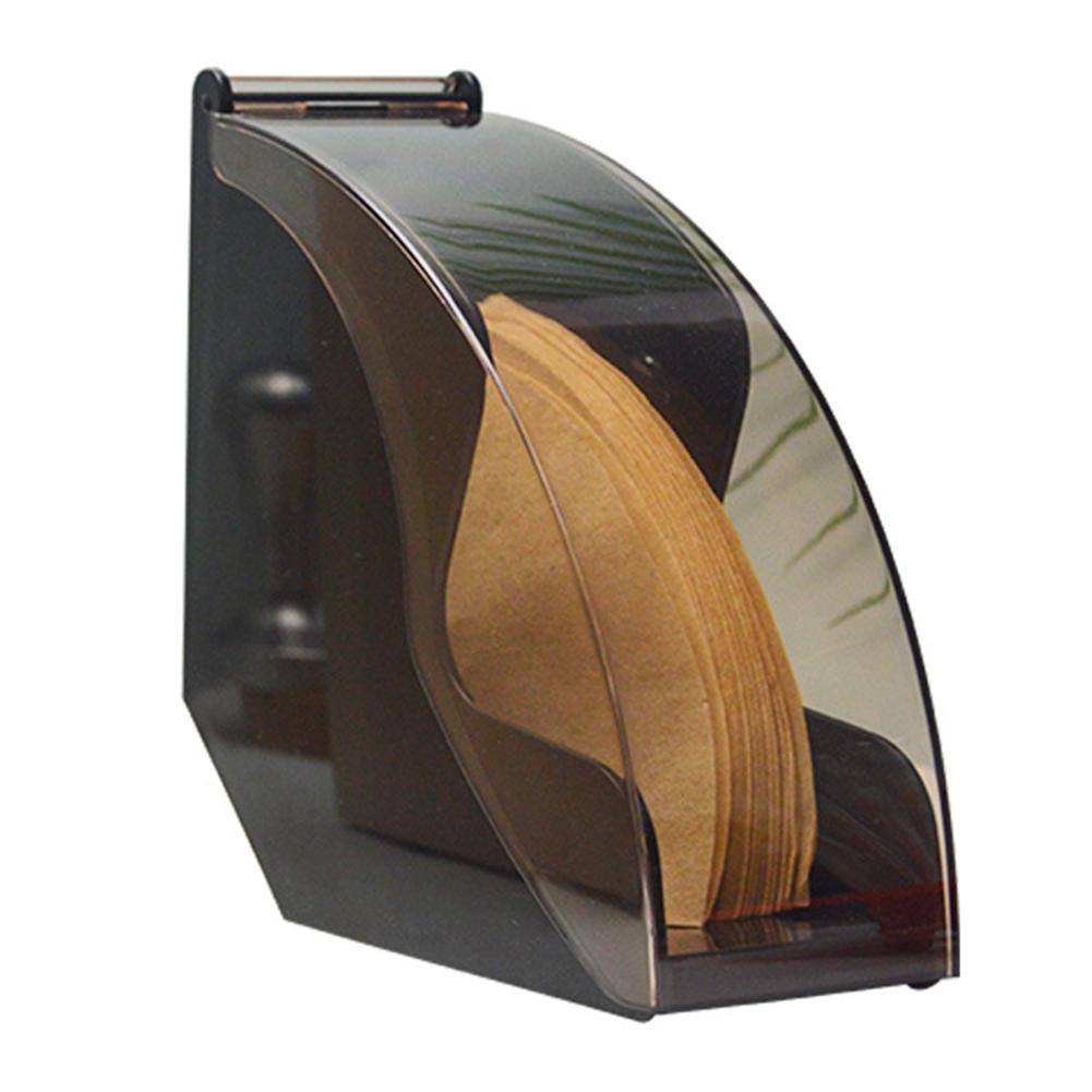 1 шт. держатель для кофейной фильтровальной бумаги, коробка для ручного кофейного фильтра, держатель для хранения бумажных фильтров, акриловая крышка, аксессуары для приготовления кофе