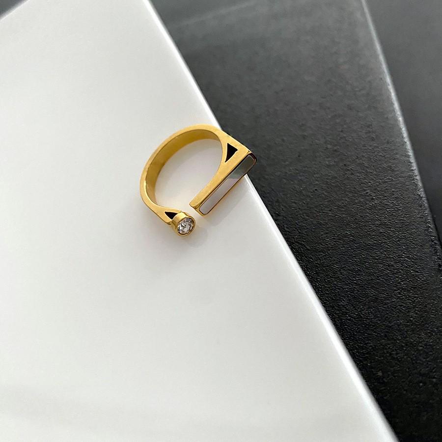 Изысканное корейское кольцо с бриллиантом на указательный палец для модных женщин - Универсальный дизайнерский стиль