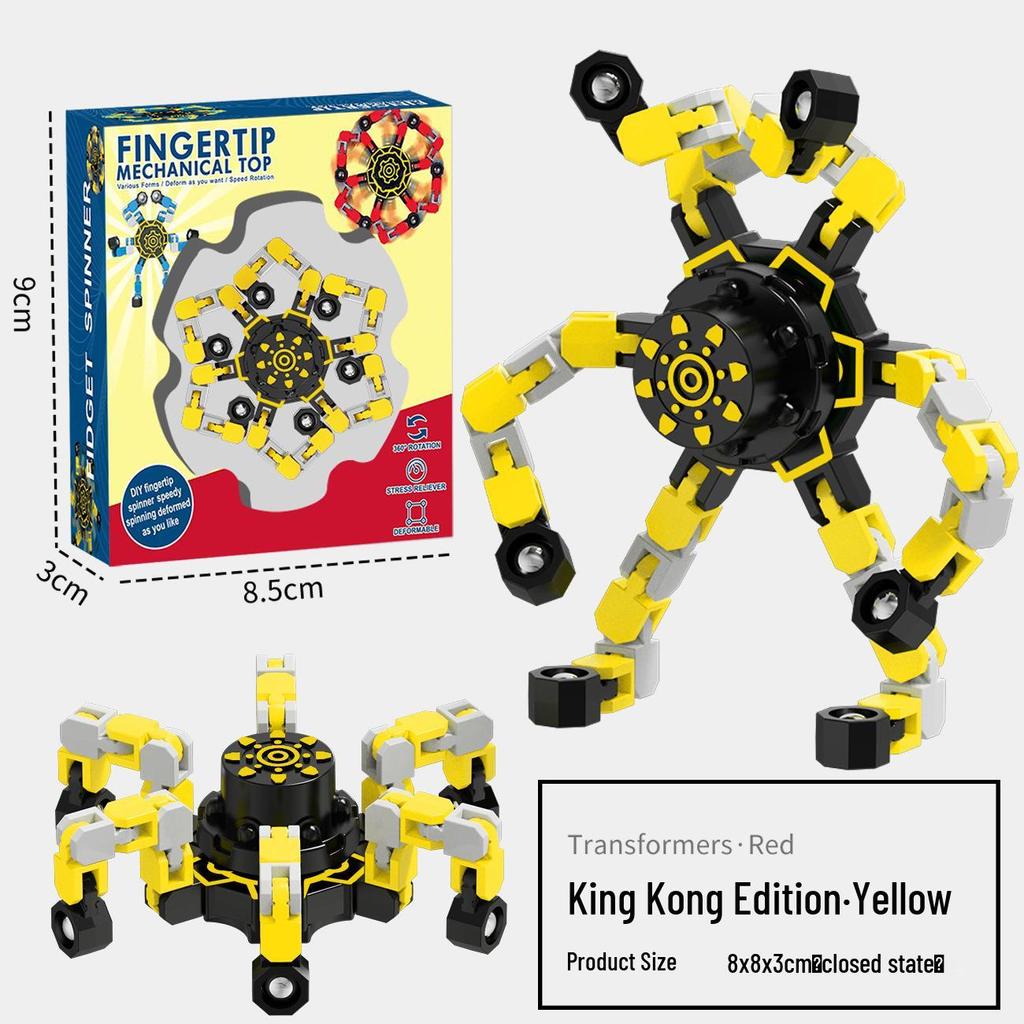 Деформируемая светящаяся игрушка-гироскоп: Образовательный механический фиджет для детей