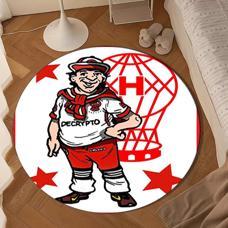 Club Atletico  Round mat, Anti-slip Circle Carpet Chair rug For livingroom,Bedroom, doormat home decor Gift Christmas Gifts