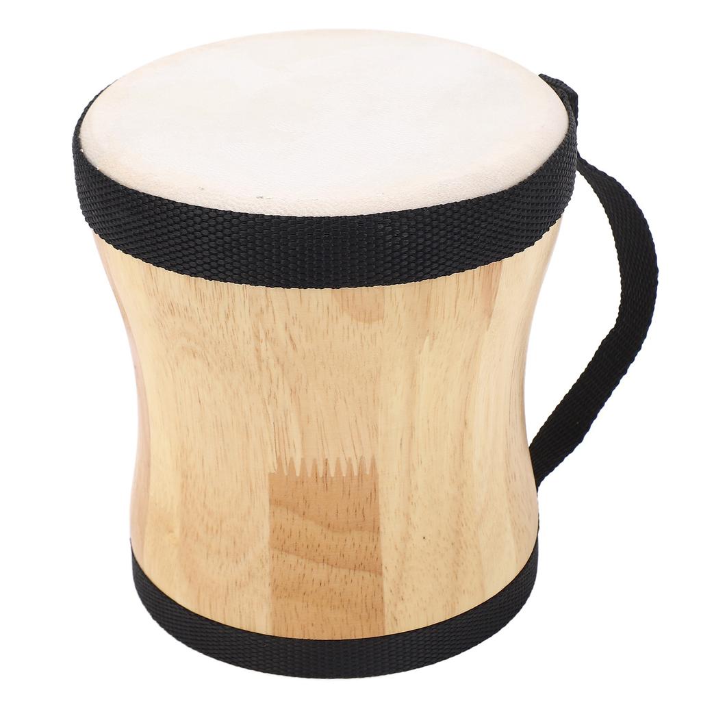 Ручной барабанный комплект, деревянный, с овчиной, профессиональный ударный инструмент, барабан с палочкой, черный