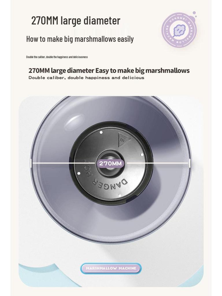 Электрическая мини-машина для приготовления сахарной ваты - Полностью автоматическая и стильная для домашнего использования