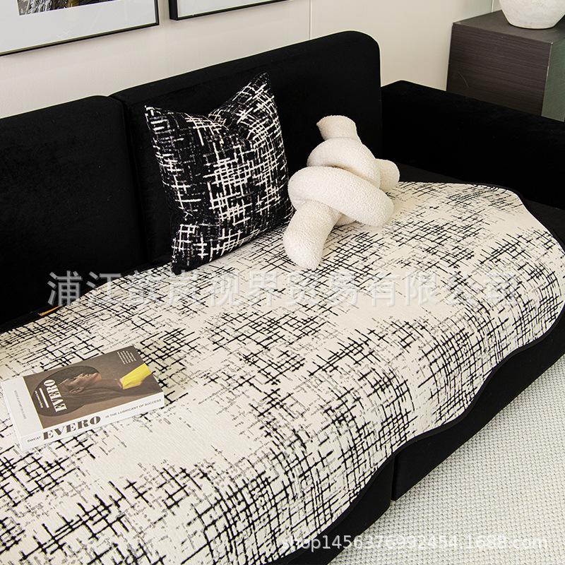 Light Luxury Sofa Cushion Irregular Special-Shaped Non-Slip Seat Cushion Autumn And Winter Modern Living Room Leather Sofa Cover Cover Cloth Towel