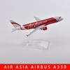 1/400 Scale 16cm Asian Aviation Aircraft A320 Airplane Model Airplane Diecast Metal Planes