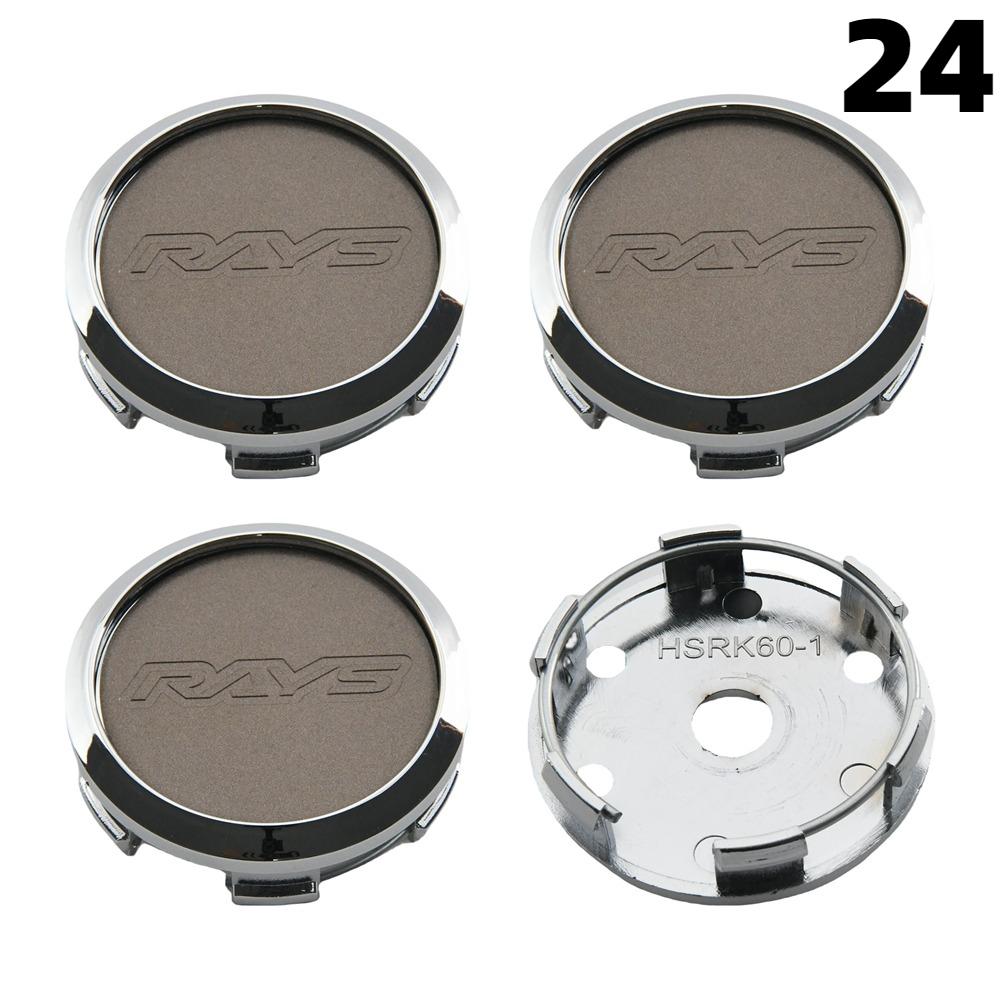 1Set/4PCS OD 60MM / ID 56MM Rim Caps RAYS VOLK VR Logo Wheel Center Cap Wheel Cover Hub caps Sport Car Tire Accessories