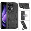 For Oppo Reno13 Pro 5G Magnetic Case Shockproof TPU + PC Phone Back Cover with Kickstand