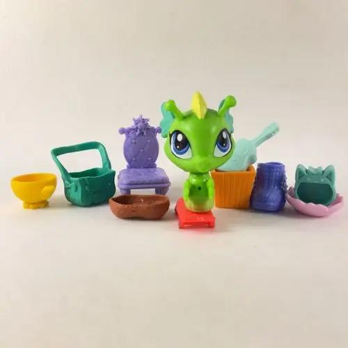Hasbro Littlest Pet Shop Мультяшная Q-версия Животное Мини-подставки Котенок с короткой шерстью Собака Милый Большеглазый Детские Фигурки Игрушка