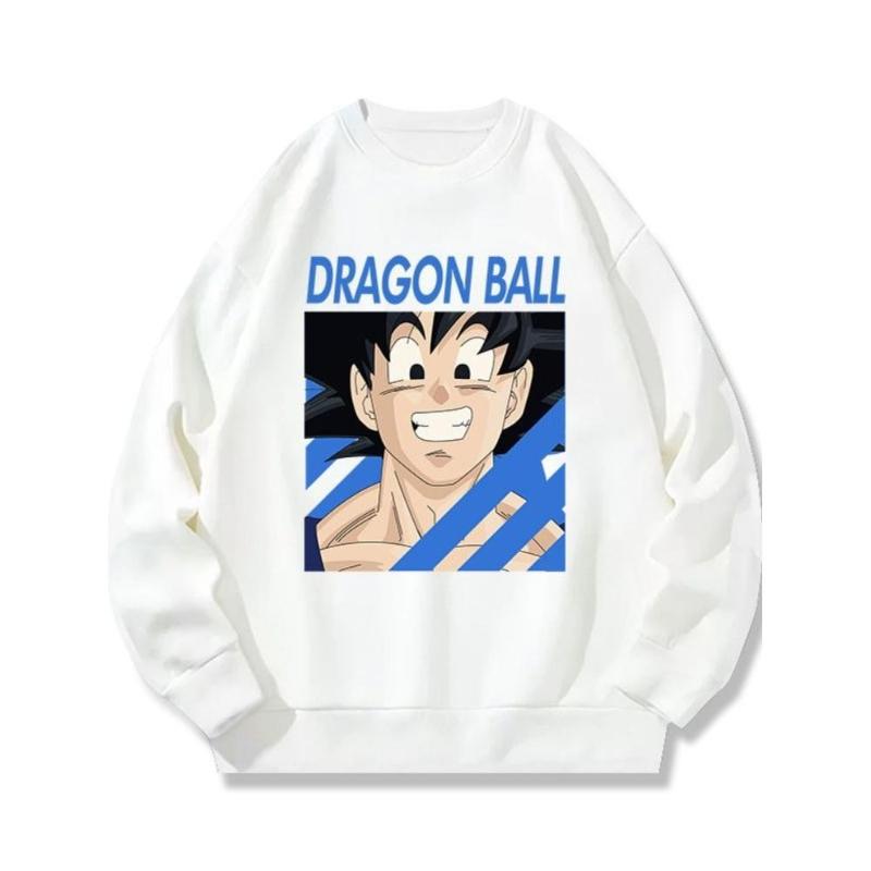 Dragon Ball Oversized Crew Neck Sweatshirt, Modal- , Loose Silky Comfort