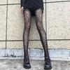 Dark Hollowed Out Fishnet Stockings Women Gothic Spider Web Fish Net Black Silk Stocking Spring and Summer Thin Pantyhose Tights