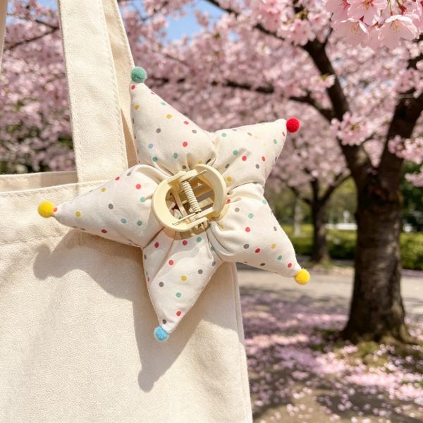 YY Five-pointed Star Ponytail Clip Back-of-head Clip Hair Accessory Hairpin for Girl Women