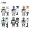 2025 6pcs Assembled Toys Star Wars Republic Commando Assembled Building Block Figures Toys Children Gift