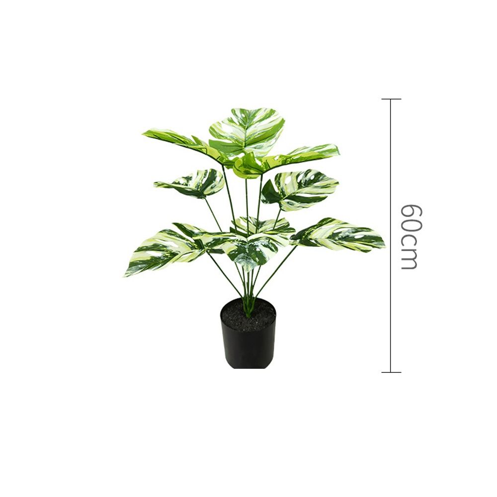 9-24 вилки искусственные тропические пальмовые ветви большие искусственные черепахи задний лист домашний садовый декор