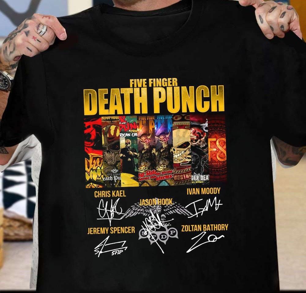 Five Finger Death Punch Band Signature Gift For Fans Unisex S-5Xl Shirt Ss479