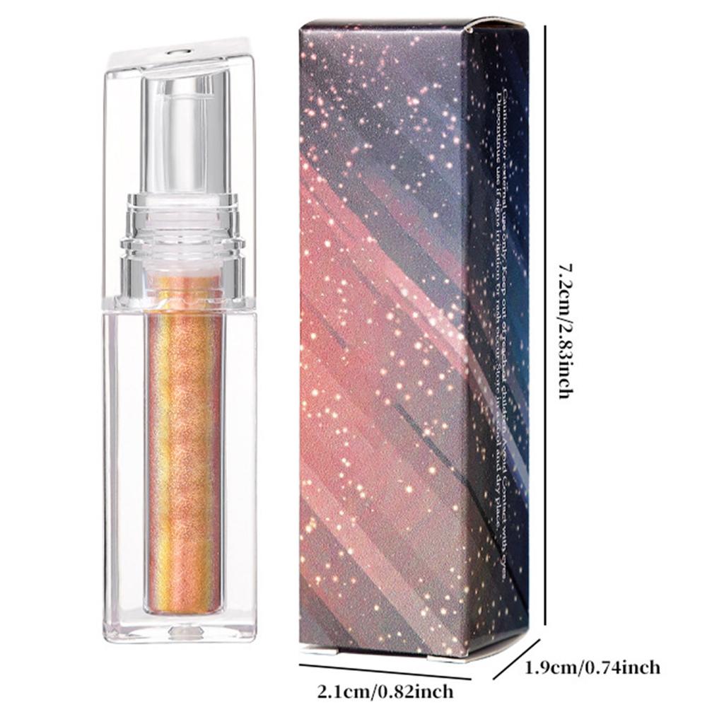 Блестящая жидкая губная помада-хамелеон с бриллиантовым мерцанием, металлический блеск для губ, стойкая водостойкая блестящая губная помада для женщин и девушек, сияние для лица и глаз