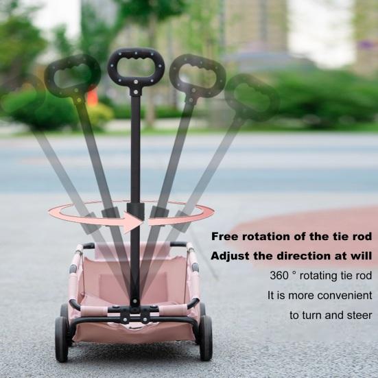 Коляска для домашних животных, тележка для собак, 4 колеса, складная коляска для маленьких собак и кошек, тележка для прогулок с домашними животными