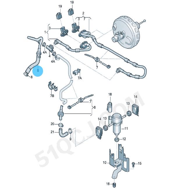 Auto Parts: Vacuum Booster Hose 4F0611931BH & Exhaust Pipe 612013