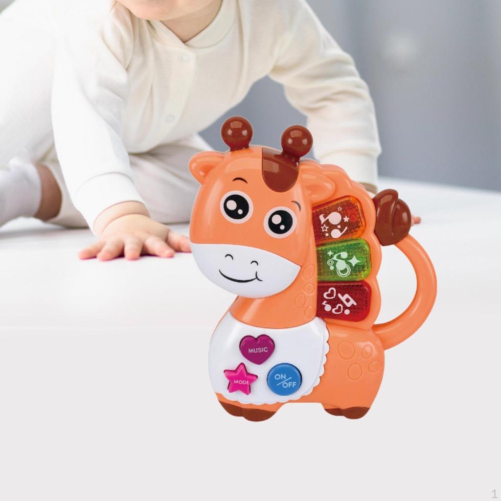 Игрушка-пианино в виде животных для детей в возрасте 12-18 месяцев, музыкальная игра для малышей