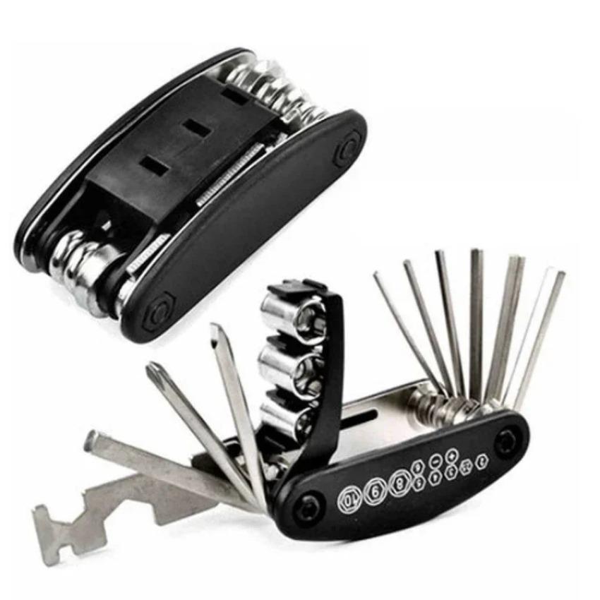 1 Pcs New Convenient Carrying and Space Saving Outdoor Repair Tools Multi In One Foldable Portable Bicycle Repair Kit