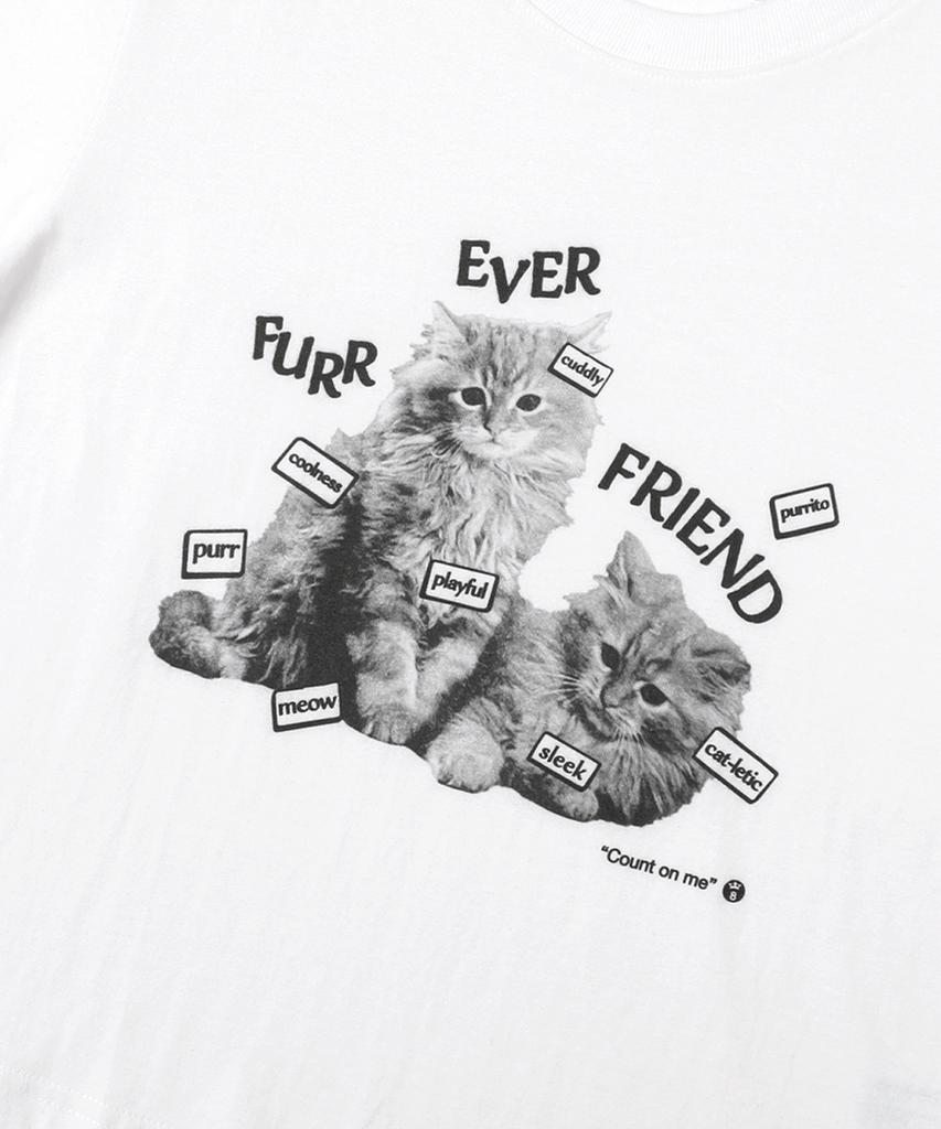 Укороченная футболка SUIBOM Fur Ever Friend - Цвет: Кремовый