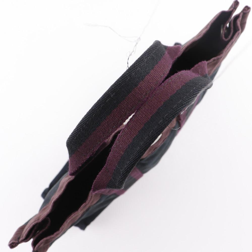 Hermes Сумка Fourre ToutPM Черный / красный хлопок унисекс Б/у