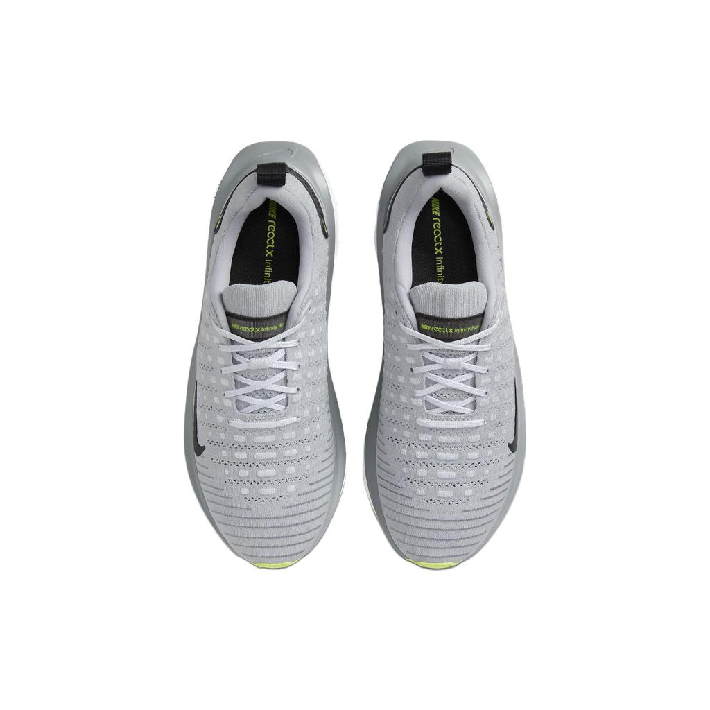 Nike ReactX Infinity Run 4 Wolf Grey Black Мужские кроссовки Pure-Platinum Cool-Grey DR2665-002