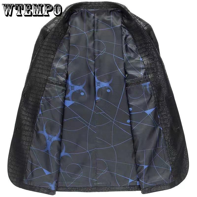 Кожаная куртка весна и осень мода маленькая пряжка для духов однобортный молодежный кожаный костюм высококачественный тонкий костюм воротник