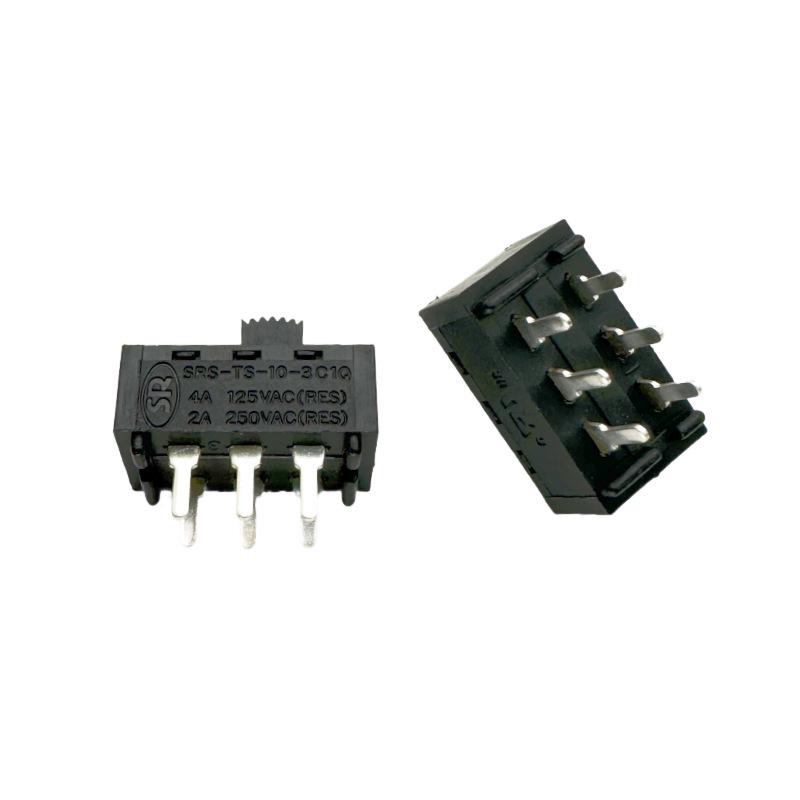 Imported Toggle Switch SRS-TS-10-3C1Q: Six-Pin, Two-Position, 2A 250V Power Conversion Button
