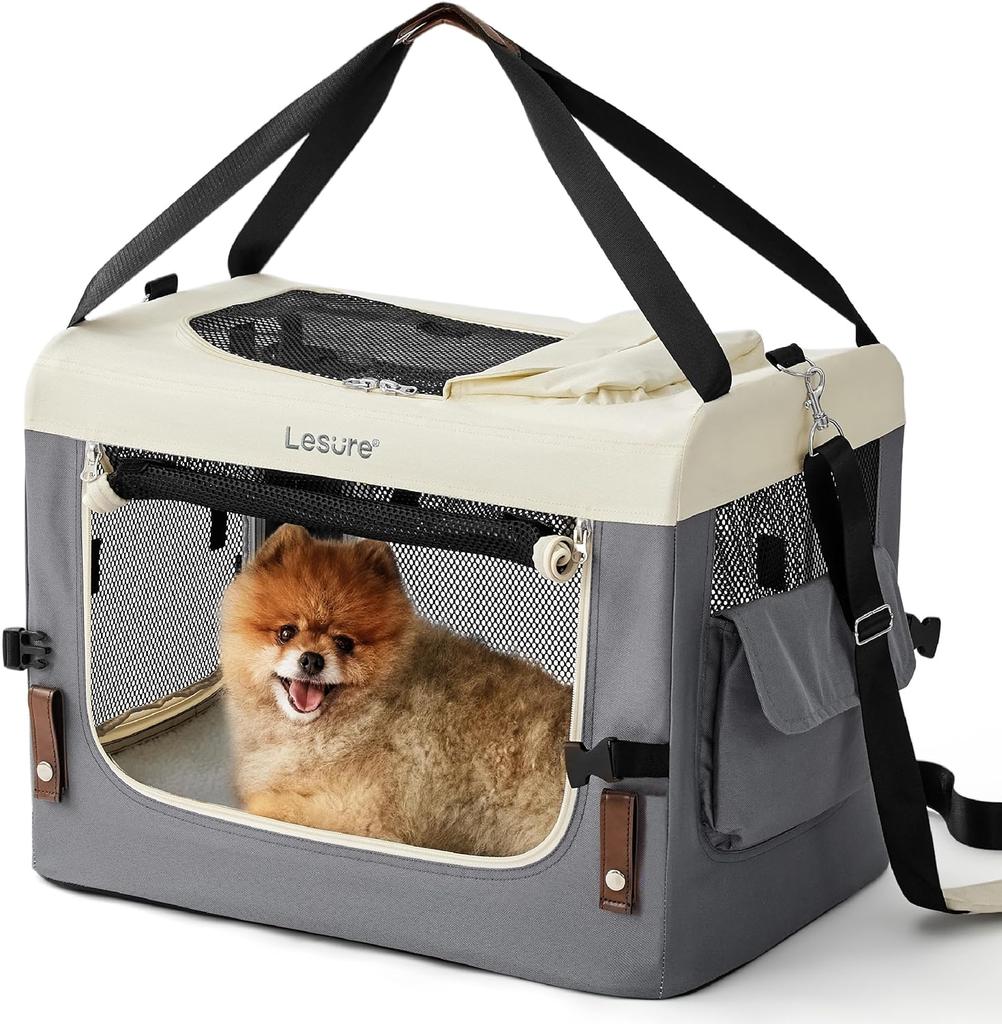 Складная дорожная клетка для маленьких собак, переносная мягкая клетка для домашних животных для улицы и дома, складная тканевая будка для собак с ручкой