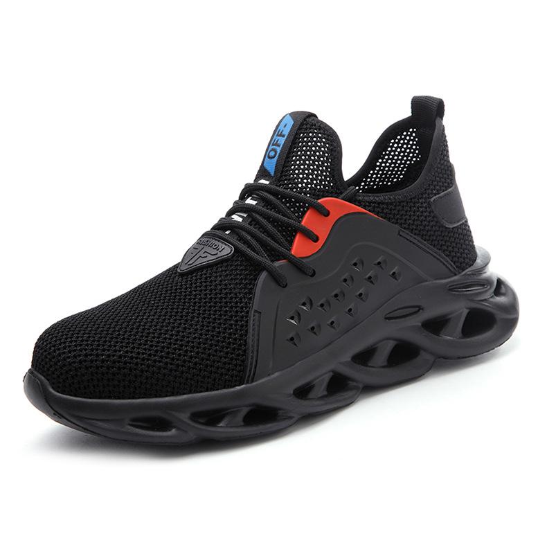 Летняя защитная обувь, Удобный стальной подносок, Ударопрочная и Пункциестойкая, Износостойкая обувь для трудовой охраны для строительной площадки