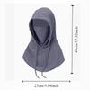 Women Summer Ice Silk UV Protection Face Cover Neck Guard Integrated Sun Hat Breathable Sunscreen Mask for Driving Cycling