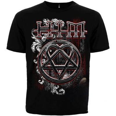 Черная футболка унисекс Him "Heartagram"