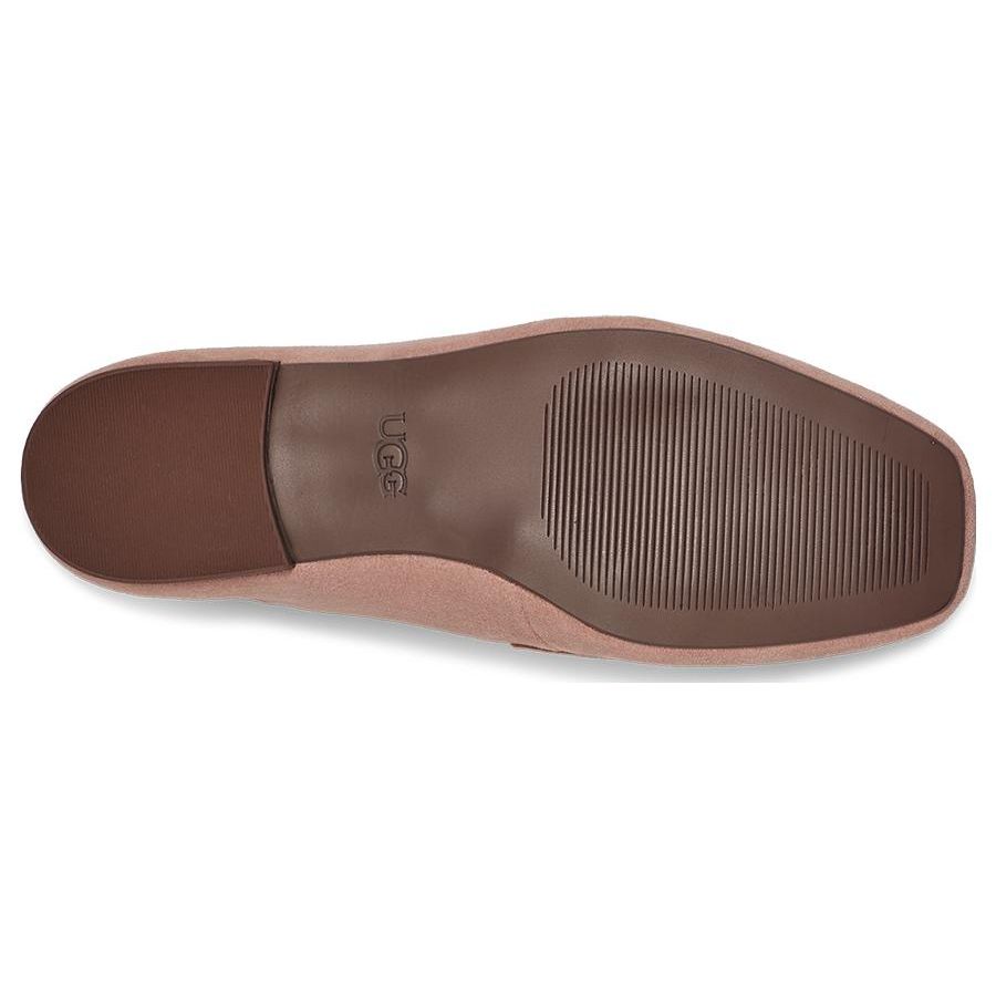 UGG Janaya Минималистичные удобные овчинные туфли-лоферы без застежек на плоской подошве Туфли Мэри Джейн Женские туфли-лоферы River-Valley-Brown 1128414-AYS