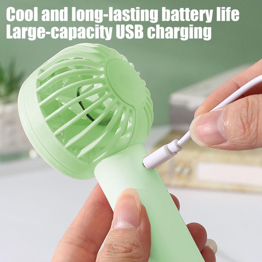 Pocket-Sized USB Handheld Fan, 400mAh Rechargeable, 3-Speed, Silent & Lightweight, Quick-Charge Travel Fan