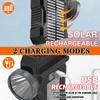 D5 Portable Powerful USB Rechargeable Flashlight Solar LED Light COB Work Light 4 Gear Charge Mobile Phone Solar Camping Lamp