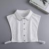 Women Embroidery Lace Detachable Lapel Fake Collar Shirt White Ruffles False Collar Woman Removable False Blouse Nep Kraagie