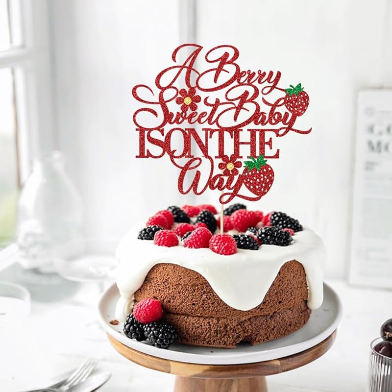 Mermaid Happy Birthday Cake Topper - Glitter Mermaid Under The Sea Theme Cake Topper, Baby Shower Gender Reveal Party, Boys and Girls Birthday Party