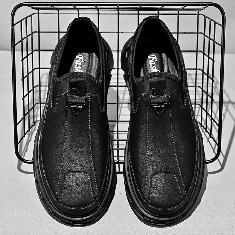 Горячая Распродажа Повседневная обувь из натуральной кожи Модные удобные мужские кроссовки Нескользящая обувь для скейтборда Удобная походная обувь