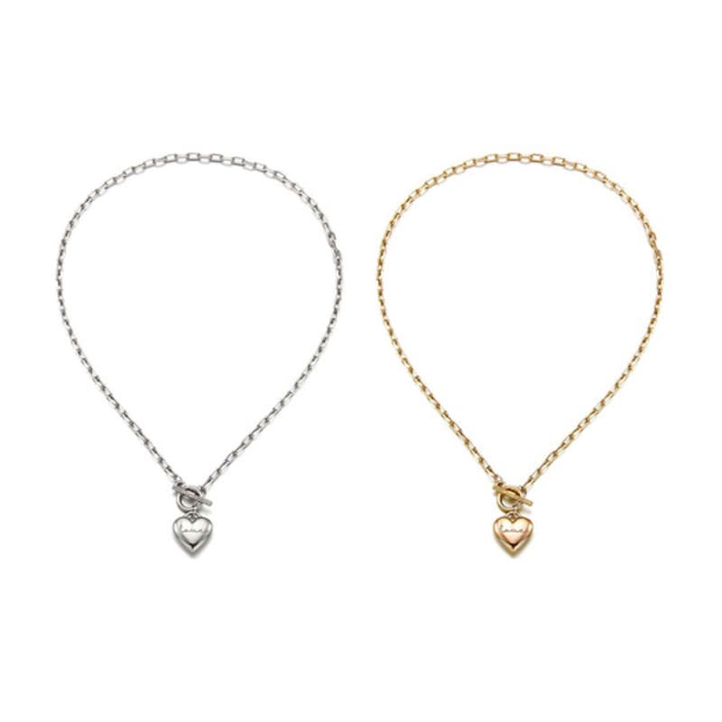 VINTAGE HOLLYWOOD Love Lock Heart Necklace_VH25NNNE108V