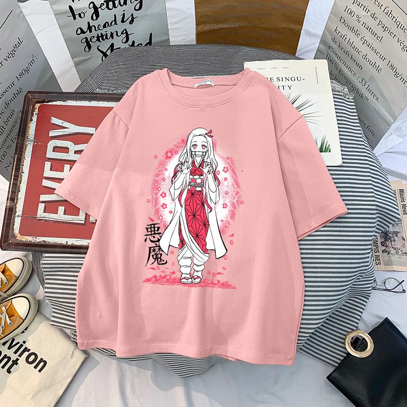 Japanese Anime Demon Slayer T Shirt Men Kawaii Kimetsu No Yaiba Graphic Tees Tanjirou Kamado Unisex Tops Funny T-shirt