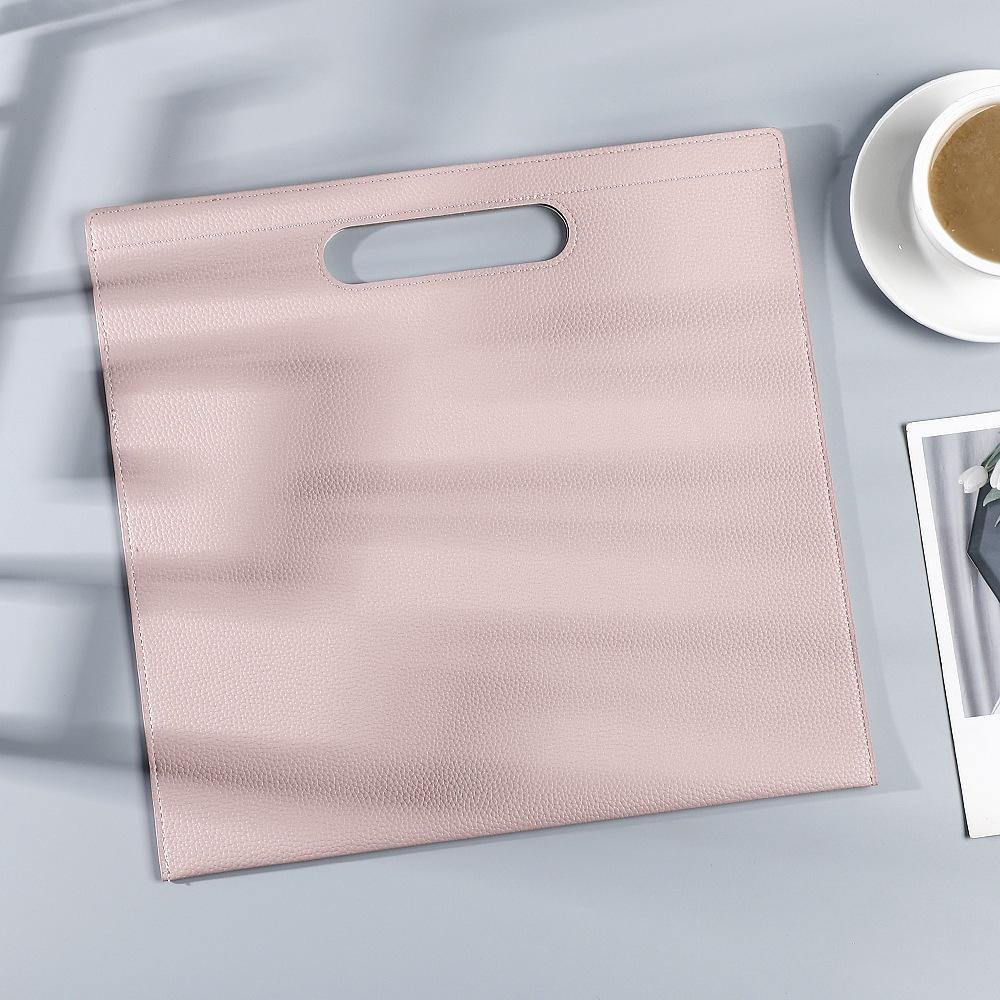 Кожаная сумка для ноутбука и документов с тиснением под личи, для хранения документов формата А4, офисная архивный мешок