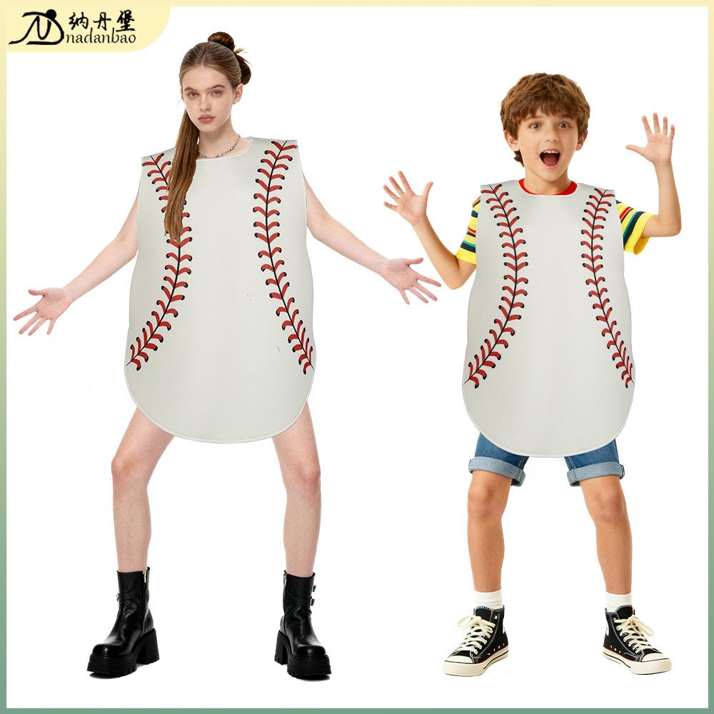 Adult Baseball Cosplay Costume Cotton Blend Sports Prop Party Stage Performance Outfit