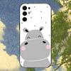 Мультяшный Животный Бегемот Чехол Для Телефона Для Samsung S25,S24,S21,S22,S23,S30,Ultra,S20,Plus,Fe,Lite,Note,10,9,5G Черный Чехол