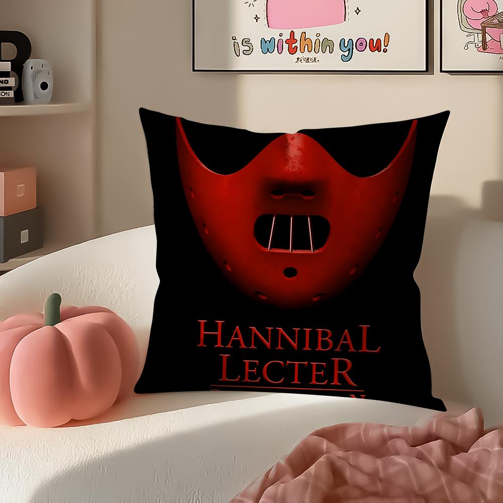 Dark Elegant TV Series HHannibal Cushion Cover Pillowcase Short Plush Invisible zipper Room Sofa Cushion Cover