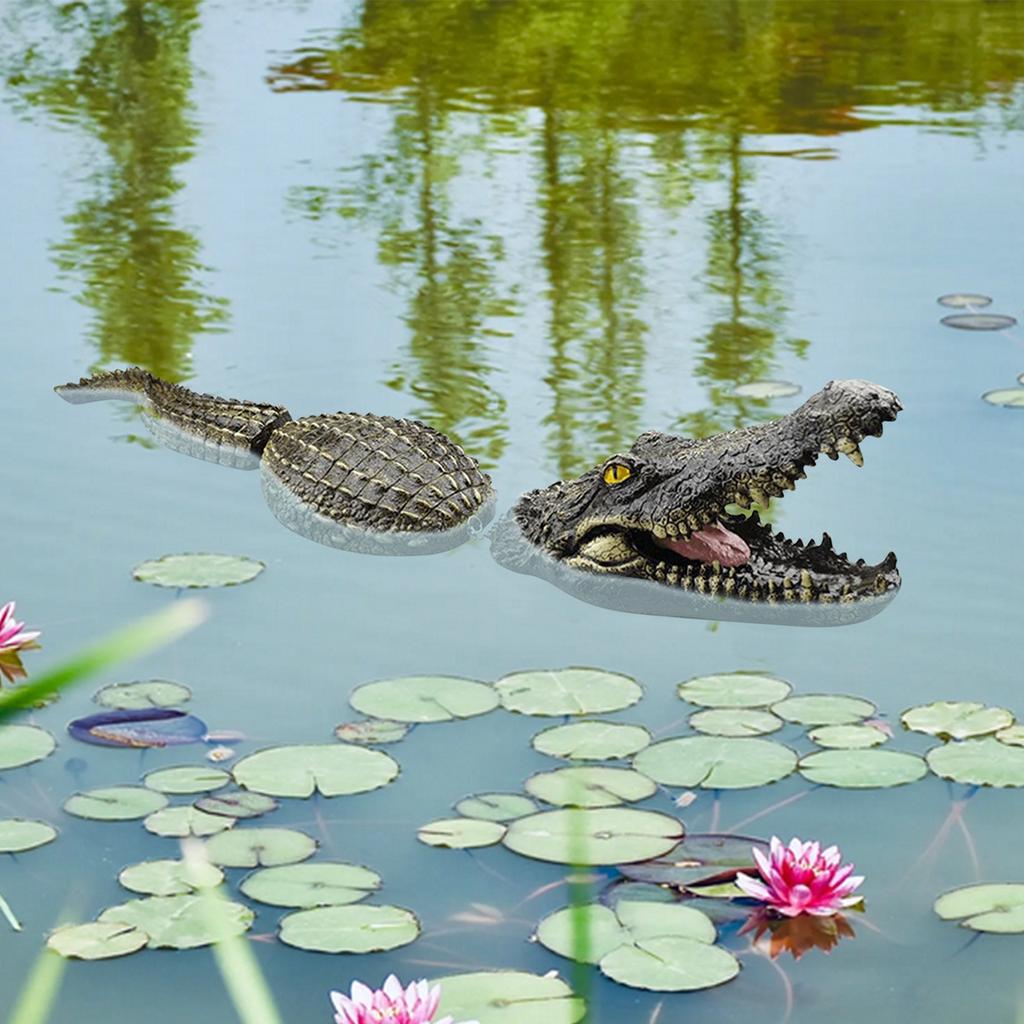Плавающая голова, приманка для головы для бассейна, смола для бассейна и пруда, отпугиватель уток и т. д., декоративный садовый пруд для дома, садовый декор для аквариума