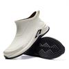 Men's Short PVC Outdoor Rain Boot Waterproof Durable Non-Slip Fishing Work Shoe for Men