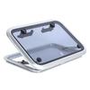17 X 25in Boat Porthole Window Push Out Tempered Glass Aluminum Alloy Frame Waterproof 90 Deg Opening for RV Yacht